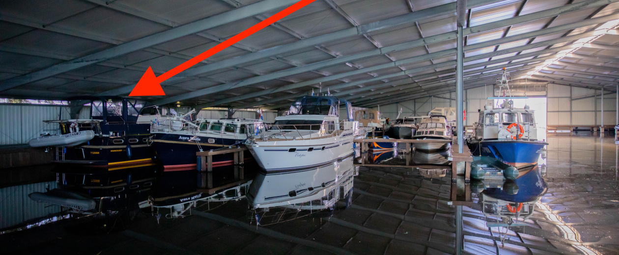 Te huur overdekte ligplaats in Ossenzijl